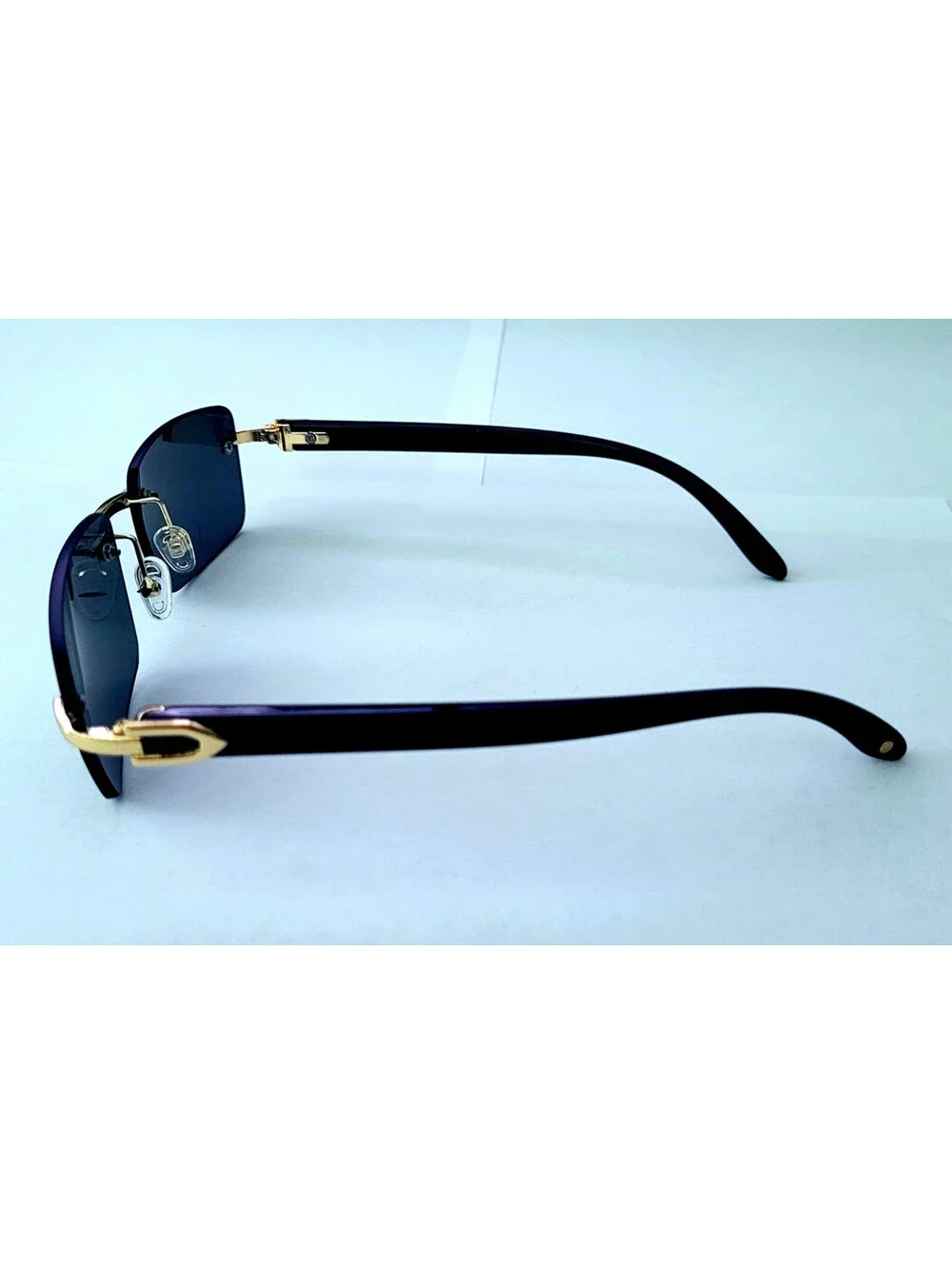 Piccadilly Gld Black Horn Decor Gradient Designer Sunglasses